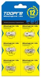 Toopre MissinLink lánc patentszem, 12s, 1 pár, ezüst színű