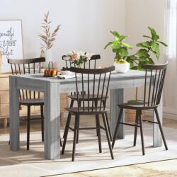 vidaXL szürke sonoma színű szerelt fa étkezőasztal 140 x 74, 5 x 76 cm (815199)