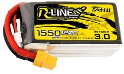 Tattu R-Line Version 3.0 1550mAh 14.8V 120C 4S1P XT60 akkumulátor (TAA15504S12X6)