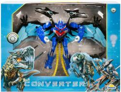Sunman Robot transformabil in dinozaur, Albastru Figurina