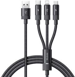 Mcdodo 3in1 USB to USB-C / Lightning / Micro USB Cable, Mcdodo CA-5790, 3.5A, 1.2m (black) (CA-5790)
