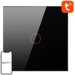 Avatto Smart Light Switch WiFi Avatto TS02-EU-B1 1 Way TUYA (black) (TS02-EU-B1)
