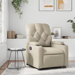 vidaXL krémszínű műbőr dönthető fotel (372504)