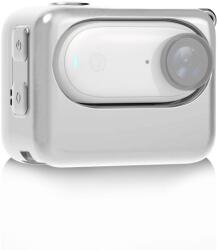 PULUZ Husa din silicon pentru carcasa de incarcare Insta360 GO 3 / Insta360 GO 3S alb