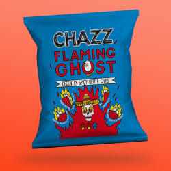 CHAZZ Flaming Ghost burgonyachips 50g