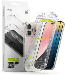 Ringke Folie pentru iPhone 16 Pro Max (set 2) - Ringke Easy Slide Tempered Glass - Clear - alcmobile