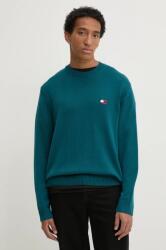 Tommy Hilfiger gyapjúkeverék pulóver férfi, zöld, DM0DM20706 - türkiz S