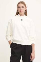 HUGO BOSS pamut melegítőfelső bézs, női, sima, 50527463 - bézs L - answear - 35 990 Ft