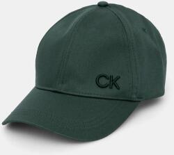 Calvin Klein pamut baseball sapka zöld, nyomott mintás, K60K612000 - zöld Univerzális méret - answear - 12 990 Ft