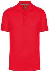 Designed To Work WK274 férfi galléros póló rövid ujjakkal, oldalsó slicceléssel Designed To Work, Red-3XL (wk274re-3xl)