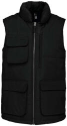 Designed To Work WK615 vízálló bélelt unisex mellény Designed To Work, Black-S (wk615bl-s)