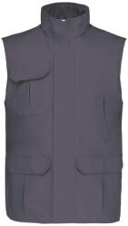 Designed To Work WK630 unisex bélelt mellény PVC bevonattal Designed To Work, Convoy Grey-S (wk630cvg-s)