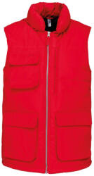 Designed To Work WK615 vízálló bélelt unisex mellény Designed To Work, Red-4XL (wk615re-4xl)