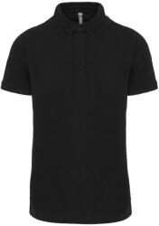 Designed To Work WK225 rövid ujjú galléros piké férfi póló Designed To Work, Black-4XL (wk225bl-4xl)