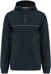 Designed To Work WK450 kétszínű három rétegű, kapucnis softshell dzseki Designed To Work, Navy-XL (wk450nv-xl)