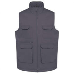 Designed To Work WK607 bélelt unisex mellény sok zsebbel Designed To Work, Convoy Grey-M (wk607cvg-m)