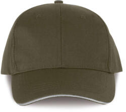 Designed To Work WKP145 hat paneles tépőzáras baseballsapka Designed To Work, Khaki/Light Grey-U (wkp145kh-lgr-u)