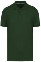 Designed To Work WK274 férfi galléros póló rövid ujjakkal, oldalsó slicceléssel Designed To Work, Forest Green-S (wk274fo-s)