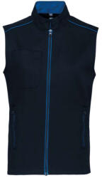 Designed To Work WK6148 férfi mellény három zsebbel és kontrasztos díszítésekkel Designed To Work, Navy/Light Royal Blue-4XL (wk6148nv-lro-4xl)