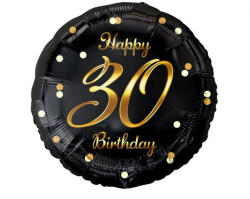 GoDan Szám, Számos lufi 18" 45cm - 30-as lufi, Happy Birthday 30 (LUFI307729)