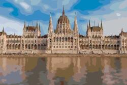  Festés számok szerint - Budapest Méret: 40x60cm, Keretezés: Keret nélkül (csak a vászon)