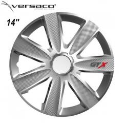 Versaco Тасове за джанти 14'' Versaco Carbon GTX - Silver