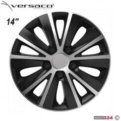 Versaco Тасове за джанти 14'' Versaco Rapid Silver / Black