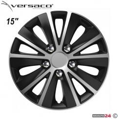 Versaco Тасове за джанти 15'' Versaco Rapid NC Silver / Black