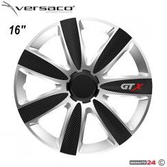 Versaco Тасове за джанти 16'' Versaco Carbon GTX - Black / Silver