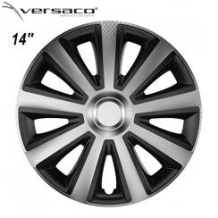 Versaco Тасове за джанти 14'' Versaco Carbon Aviator - Silver / Black