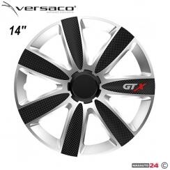 Versaco Тасове за джанти 14'' Versaco Carbon GTX - Black / Silver