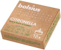Bolsius Tea gyertyák Citronella szúnyogok ellen - 18 db-os csomag