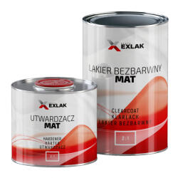 EXLAK Set Lac si Intaritor auto EXLAK Mat, 1L + 0.5L (E-LBMAT-UMAT)