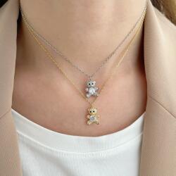 Modart Lantisor argint, dama/copil, argint 925, pandantiv ursulet, argintiu, 2, 92 gr (1019)