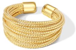 Modart Inel argint, dama, argint 925 placat cu aur, lat, reglabil, auriu, 5 gr (1149)