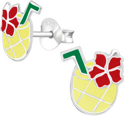 Modart Cercei argint copii, argint 925, forma suc de ananas, prindere surub, 0, 55 gr (1112)