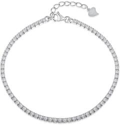 Modart Bratara tennis argint, dama, argint 925, pietre albe 2 mm, reglabila, 3, 87gr (852)