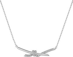 Modart Lantisor argint dama, argint 925, pandantiv zirconii albe, argintiu, 3, 02 gr (1078)