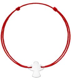 Modart Bratara argint, dama/copil, argint 925, snur reglabil, figurina forma ingeras , argintiu (881)