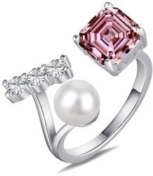 Modart Inel reglabil argint, dama, argint 925, pietre si perla, argintiu, 4, 06 gr (1318)