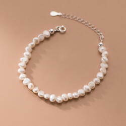 Modart Bratara perle naturale de cultura mici si terminatie argint, dama, argint 925, reglabila, 4, 03 gr (1358)