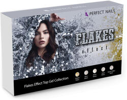 Perfect Nails Flakes Effect Fényzselé és Fedőzselé Kollekció (PNKG086) - perfectnails