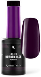 Perfect Nails Color Rubber Base Gel - Színezett Alapzselé 8ml - Dark Plum (PNZ203)