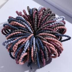 HARAHU 50x Elastice de păr pentru copii - Maro / Multi KP7943