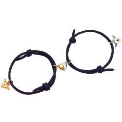 HARAHU Brățări Heart Magnet - Albastru Închis KP28134
