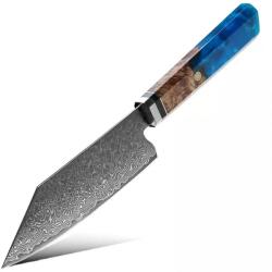 HARAHU Cuțit de bucătărie damasc Kurume - Cleaver mic / Albastru / 26, 1cm KP20027