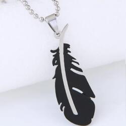 HARAHU Colier SI-34160 Feather - Negru KP34160