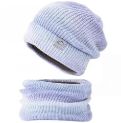 HARAHU Căciulă și guler tubular SP-21327 - Violet KP21327
