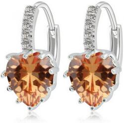 HARAHU Cercei Silver Heart - Galben KP1558