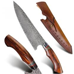 HARAHU Cuțit de bucătărie Damasc HARAHU HA-26692 - Maro KP26692